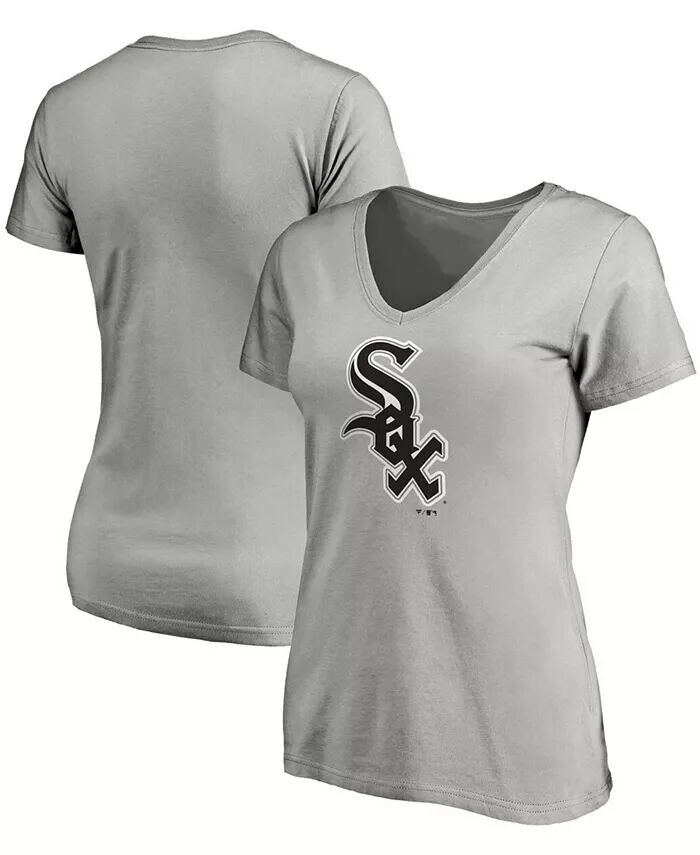 Женская серая футболка Chicago White Sox Core с v-образным вырезом и официальным логотипом Fanatics
Женская серая футболка Chicago White Sox Core с v-образным вырезом и официальным логотипом Fanatics