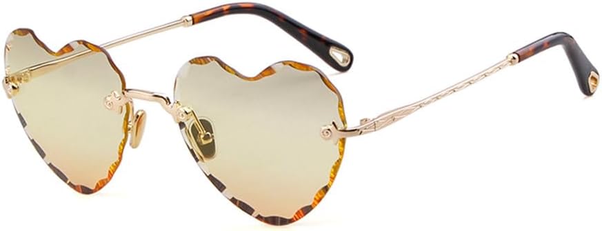 Солнцезащитные очки в форме сердца для женщин. Прекрасные солнцезащитные очки без оправы в винтажном стиле с градиентным переходом, защита от ультрафиолета UV400 LVTFCO, C4
Солнцезащитные очки в форме сердца для женщин. Прекрасные солнцезащитные очки без оправы в винтажном стиле с градиентным переходом, защита от ультрафиолета UV400 LVTFCO, C4