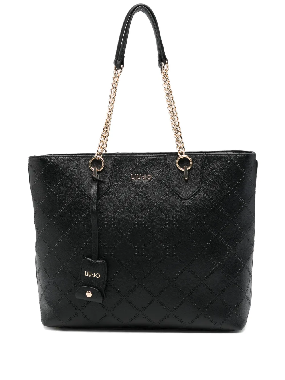 Сумка-шопер с тиснеными цепочками-ручками Liu Jo, черный
Сумка-шопер с тиснеными цепочками-ручками Liu Jo, черный