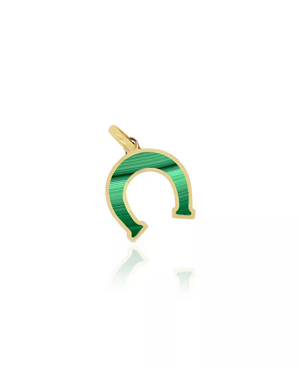 Подвеска-Подкова из малахита, золото 14 карат, 12 миллиметров The Lovery, malachite
Подвеска-Подкова из малахита, золото 14 карат, 12 миллиметров The Lovery, malachite