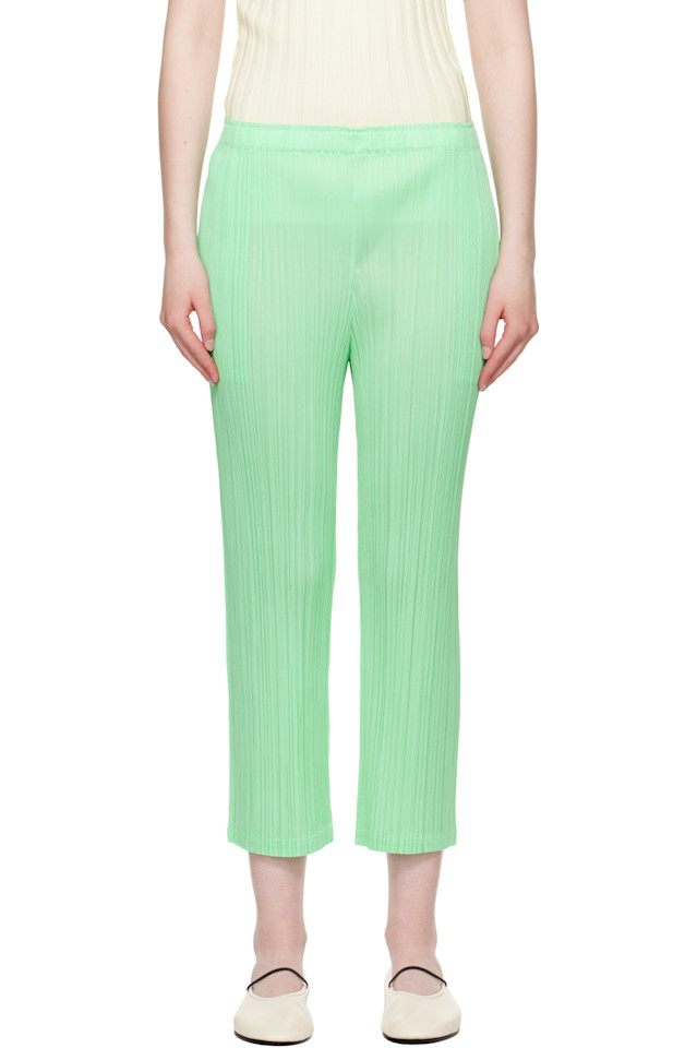 Ежемесячные цветные брюки May Pleats Please Issey Miyake, зеленый
Ежемесячные цветные брюки May Pleats Please Issey Miyake, зеленый