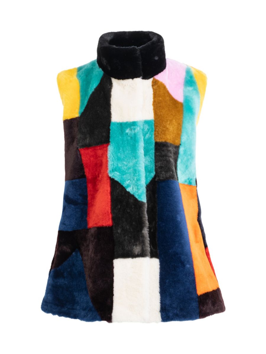 Жилет из овчины с анималистичным принтом Made For Generations с двухсторонним принтом WOLFIE FURS, разноцветный
Жилет из овчины с анималистичным принтом Made For Generations с двухсторонним принтом WOLFIE FURS, разноцветный