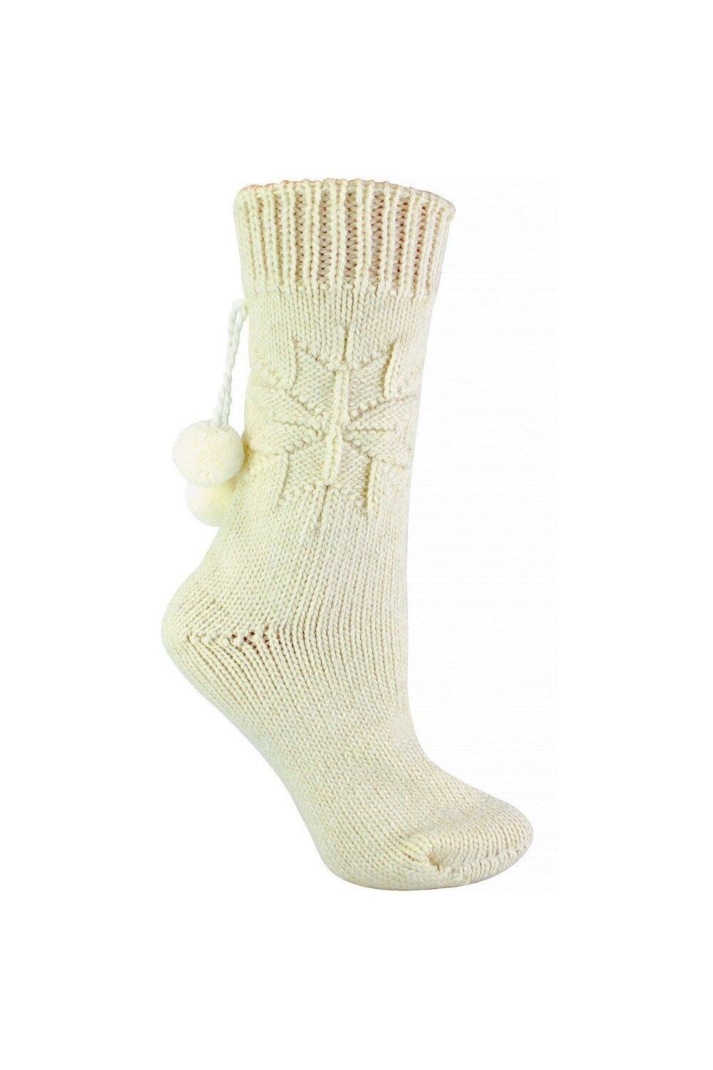 Носки с помпоном из смеси шерсти альпаки Sock Snob, белый
Носки с помпоном из смеси шерсти альпаки Sock Snob, белый