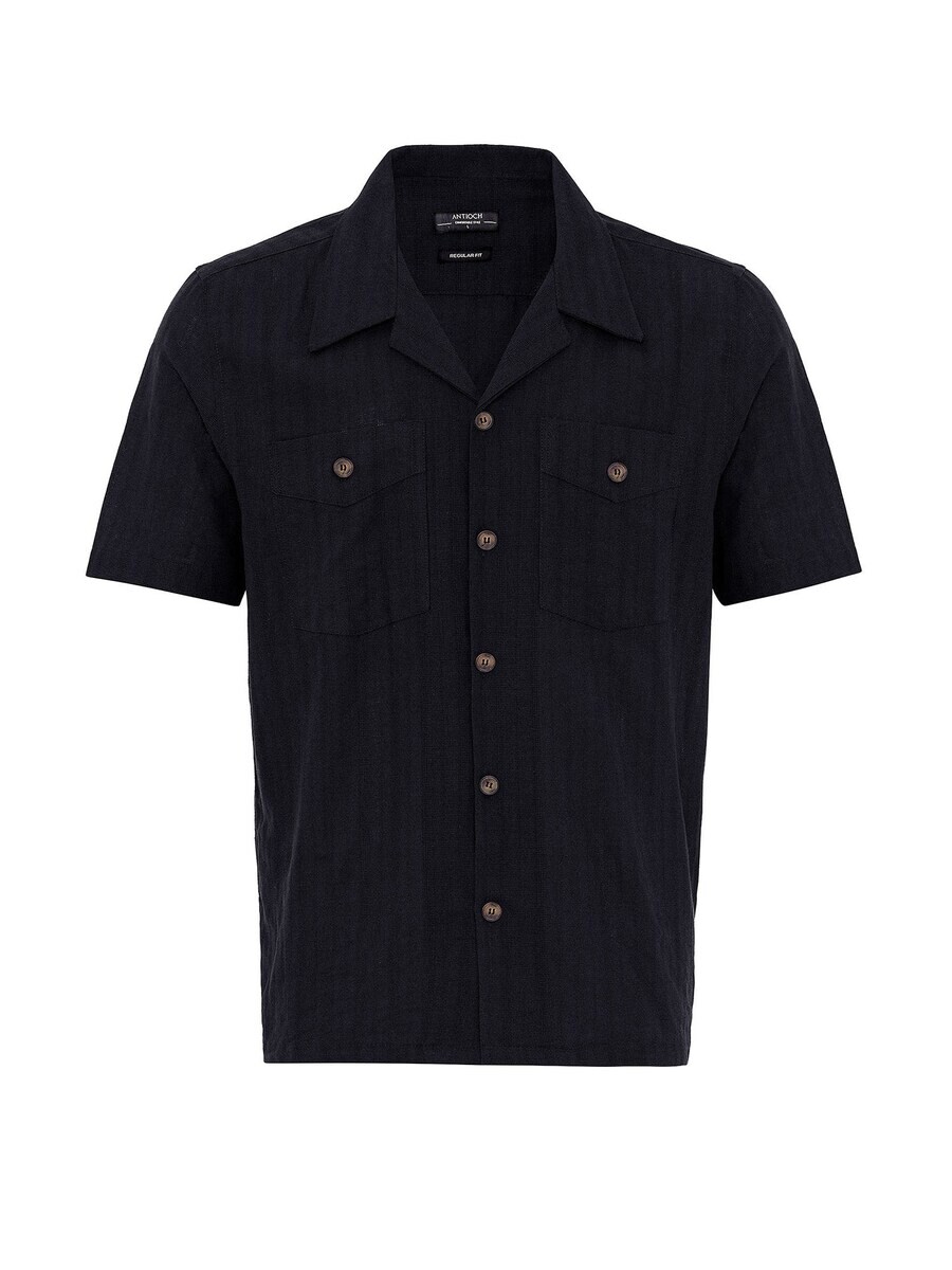Рубашка на пуговицах стандартного кроя Antioch, черный 
Рубашка на пуговицах стандартного кроя Antioch, черный