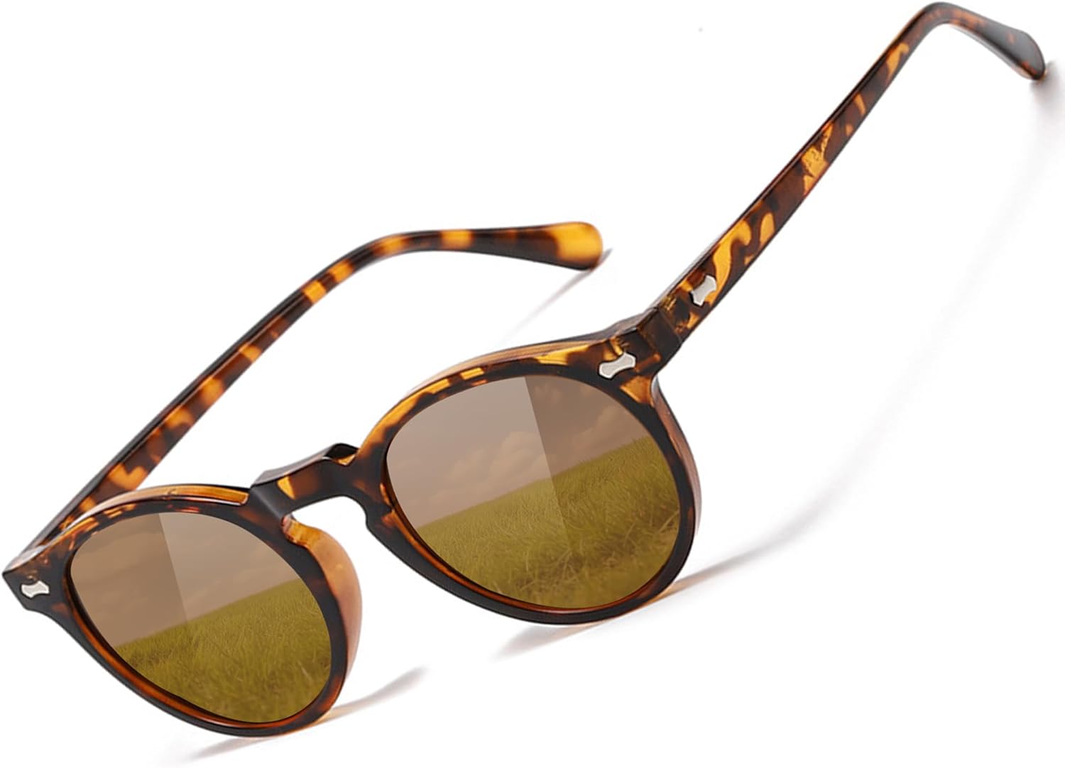 Круглые поляризованные солнцезащитные очки для мужчин и женщин с защитой от УФ-излучения. Модные солнцезащитные очки в классическом винтажном стиле для активного отдыха SooGree, Tea Leopard
Круглые поляризованные солнцезащитные очки для мужчин и женщин с защитой от УФ-излучения. Модные солнцезащитные очки в классическом винтажном стиле для активного отдыха SooGree, Tea Leopard