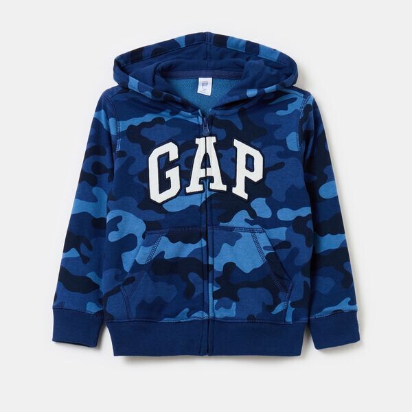 Толстовка камуфляжного цвета с капюшоном и застежкой-молнией Gap, синий
Толстовка камуфляжного цвета с капюшоном и застежкой-молнией Gap, синий