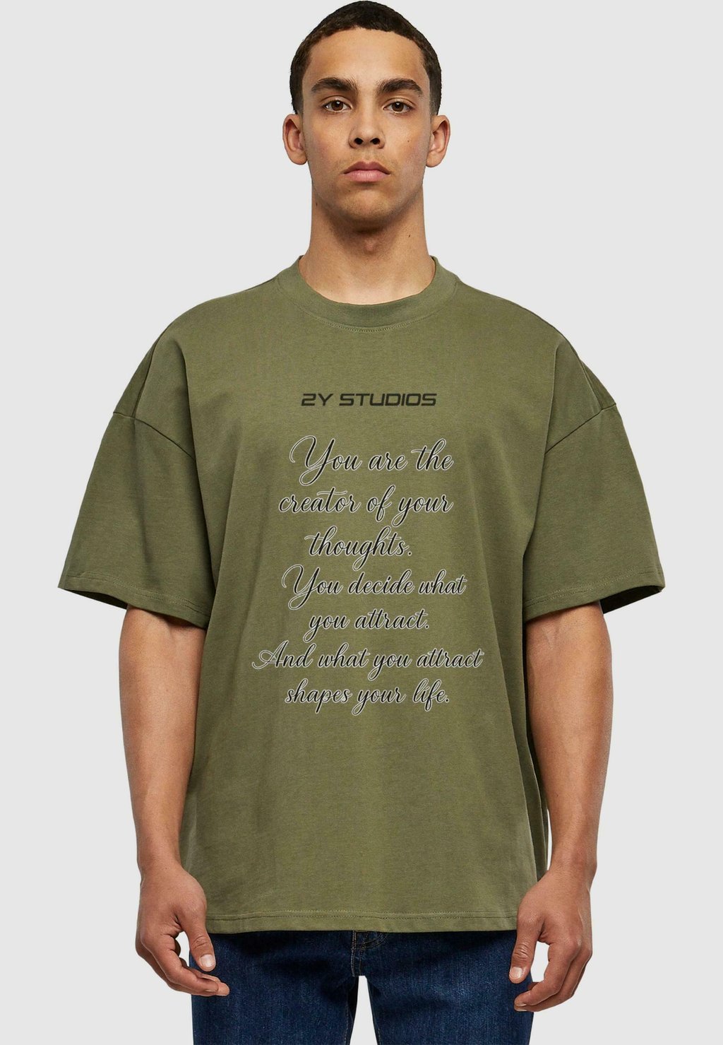 Футболка с принтом LAW OF ATTRACTION 2Y Studios, оливковый
Футболка с принтом LAW OF ATTRACTION 2Y Studios, оливковый
