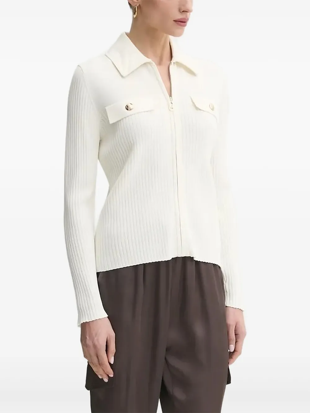 Кардиган с застежкой-молнией спереди LIU JO, белый
Кардиган с застежкой-молнией спереди LIU JO, белый