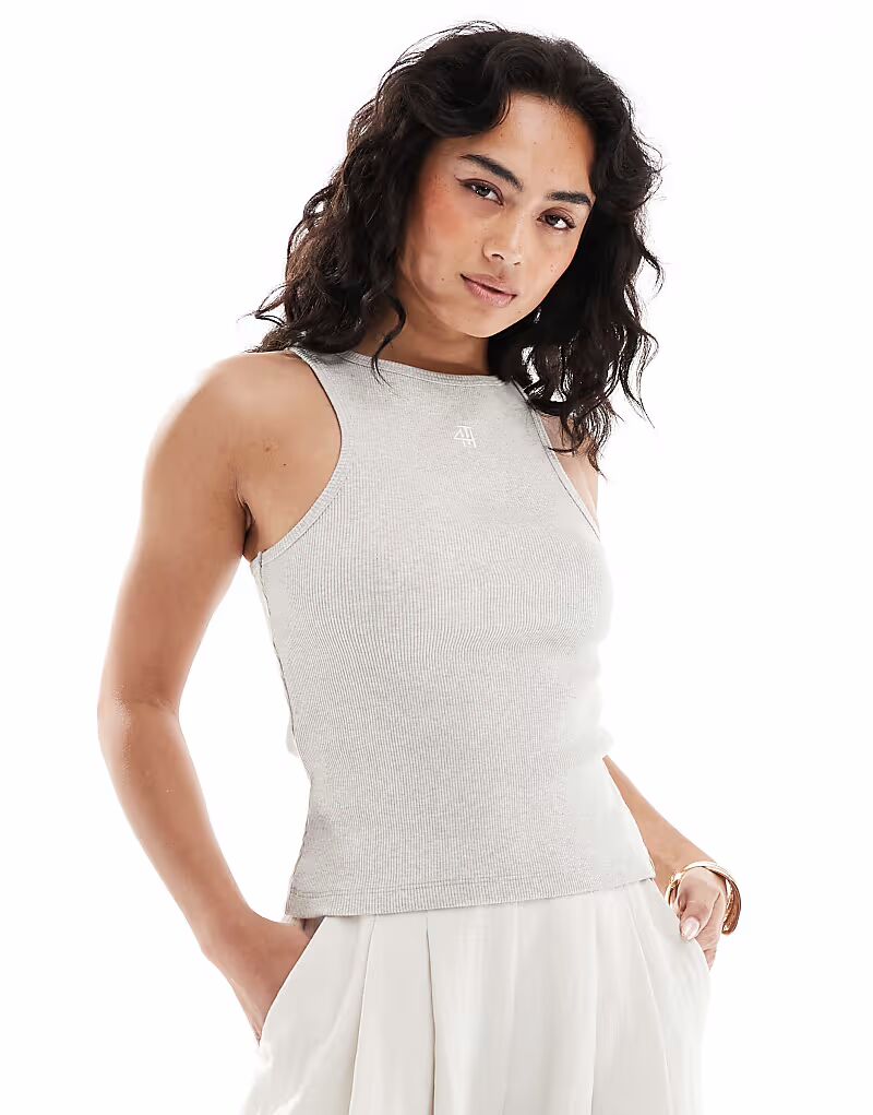 4th & Reckless топ с вышитым логотипом в рубчик серого цвета
4th & Reckless топ с вышитым логотипом в рубчик серого цвета