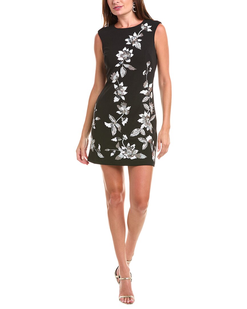 Платье-футляр из крепа с бисером Aidan Mattox, черный
Платье-футляр из крепа с бисером Aidan Mattox, черный