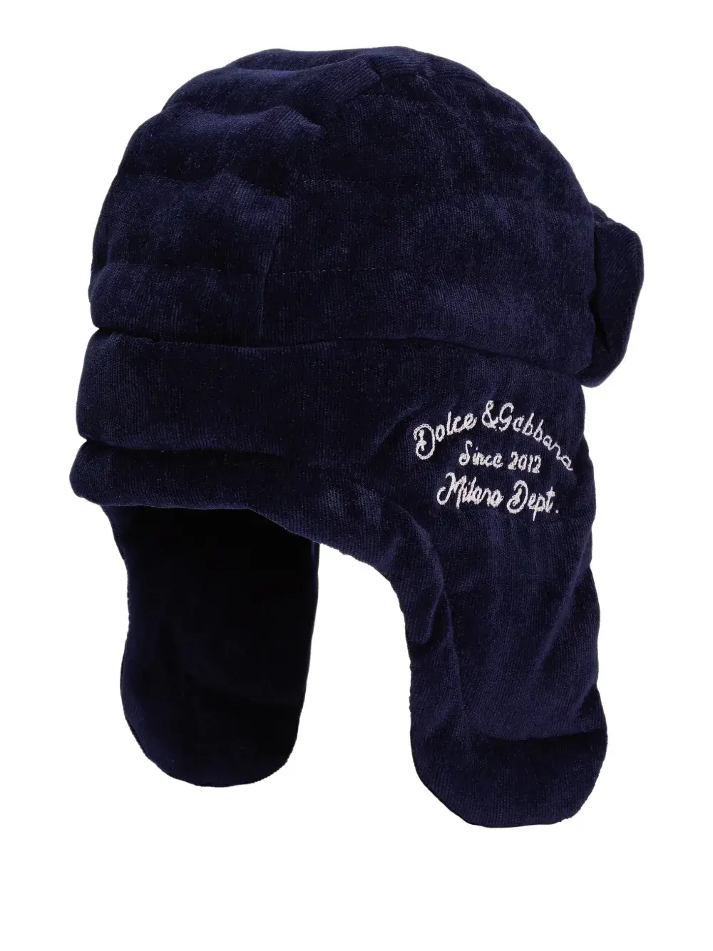 Шапка-ушанка с вышитым логотипом Dolce & Gabbana Kids, синий
Шапка-ушанка с вышитым логотипом Dolce & Gabbana Kids, синий