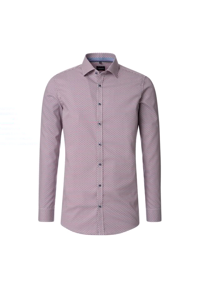 Рубашка с принтом в деловом стиле облегающая фигуру Venti, красный
Рубашка с принтом в деловом стиле облегающая фигуру Venti, красный