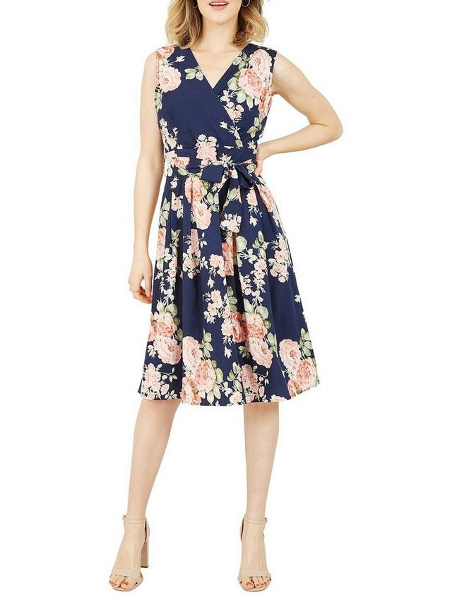 Платье-обертка с розовым принтом Yumi, темно-синий/разноцветный
Платье-обертка с розовым принтом Yumi, темно-синий/разноцветный