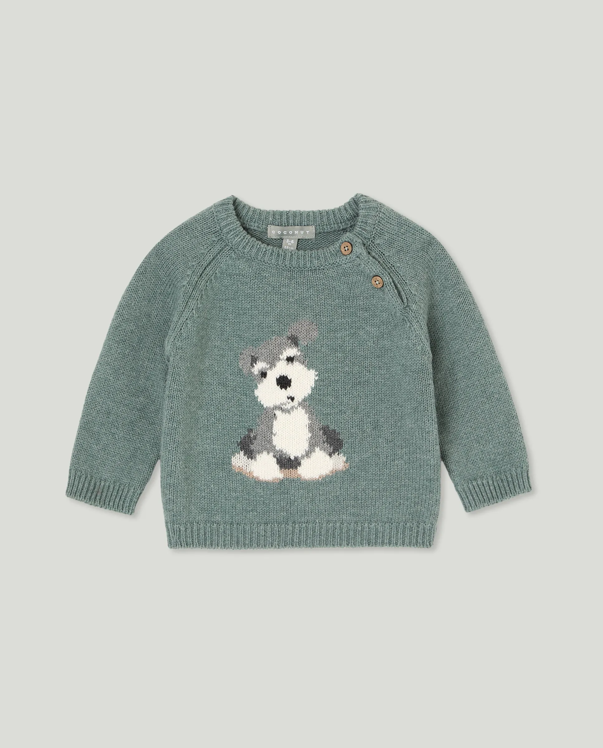 Детский свитер с круглым вырезом и интарсией в виде миниатюрного шнауцера Coconut El Corte Inglés, темно-зеленый
Детский свитер с круглым вырезом и интарсией в виде миниатюрного шнауцера Coconut El Corte Inglés, темно-зеленый