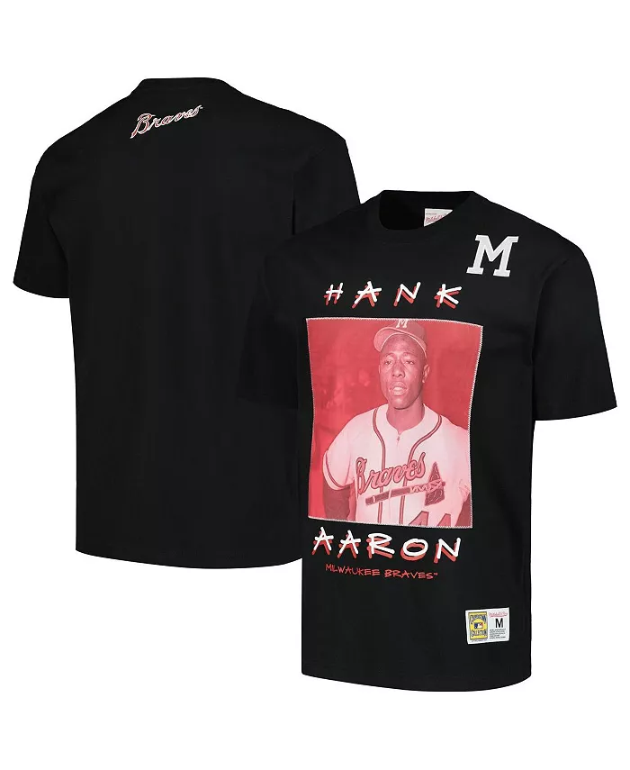 Мужская футболка Hank Aaron Black Milwaukee Braves из коллекции Cooperstown, премиальная тяжелая, с винтажным логотипом игрока Mitchell & Ness
Мужская футболка Hank Aaron Black Milwaukee Braves из коллекции Cooperstown, премиальная тяжелая, с винтажным логотипом игрока Mitchell & Ness
