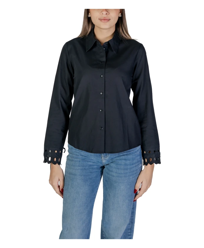 Рубашка с перфорированными манжетами Jacqueline De Yong, черный
Рубашка с перфорированными манжетами Jacqueline De Yong, черный