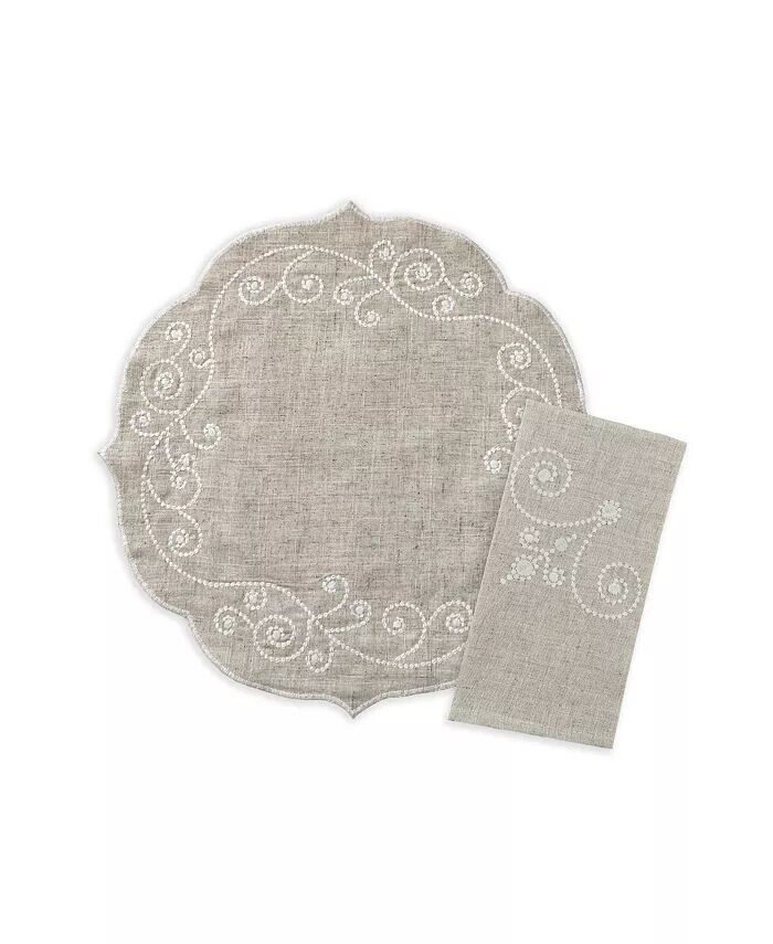 Подставка для столовых приборов с вышивкой French Perle, 16 дюймов, круглая Lenox, бежевый
Подставка для столовых приборов с вышивкой French Perle, 16 дюймов, круглая Lenox, бежевый