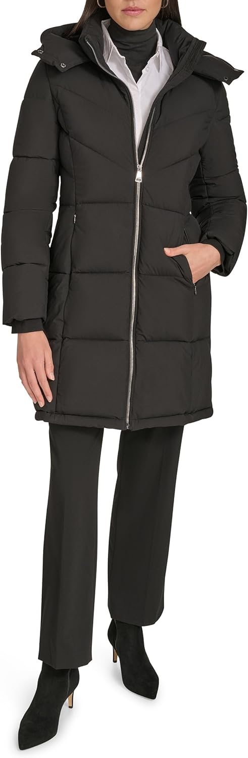 Женская удлиненная куртка-пуховик Calvin Klein с капюшоном на молнии, черный
Женская удлиненная куртка-пуховик Calvin Klein с капюшоном на молнии, черный