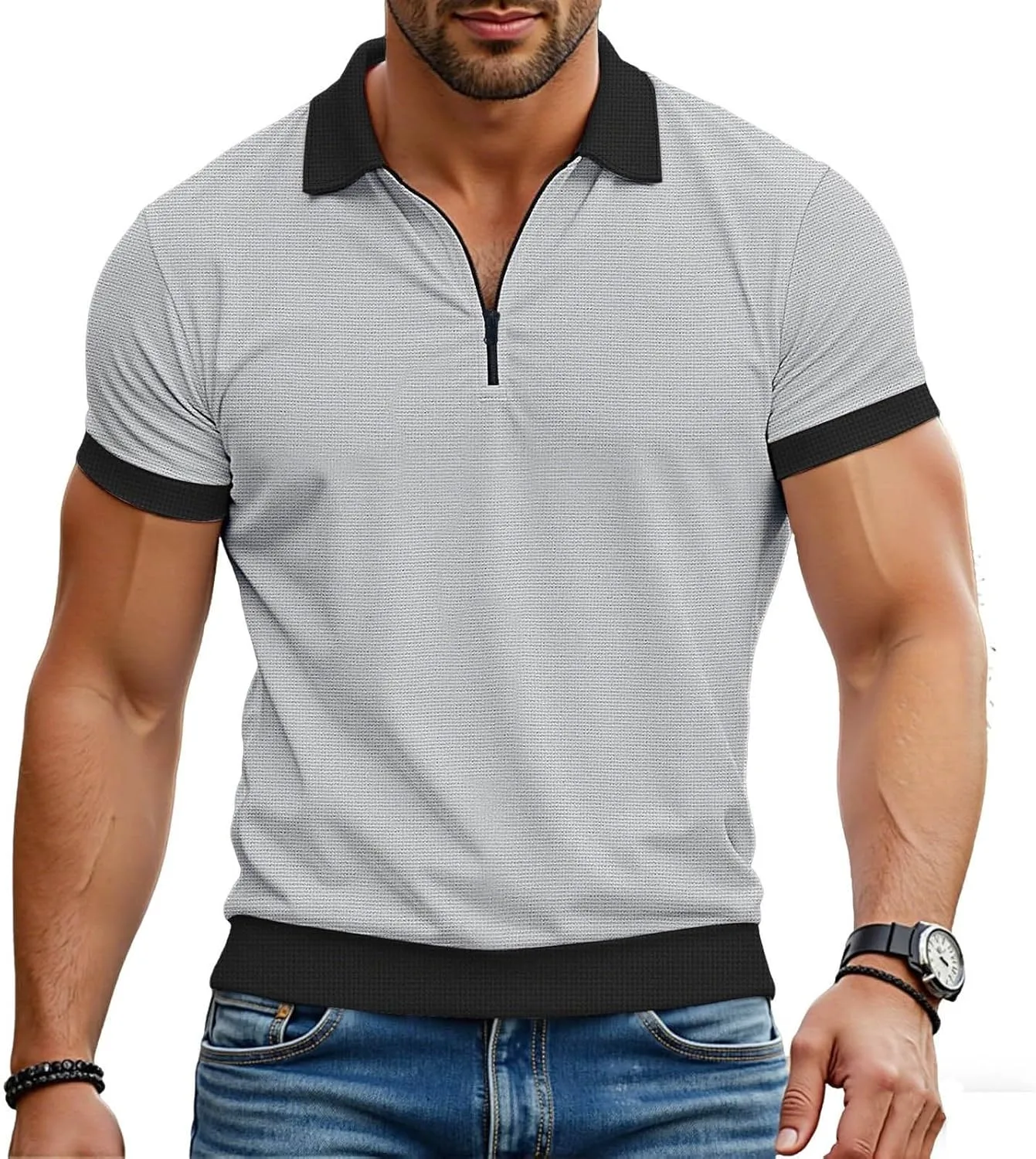 Xiaojake мужская поло с молнией на четверть 2026 вафельная с длинным рукавом легкая повседневная облегающая с воротником для гольфа и работы Xiaojmake
Xiaojake мужская поло с молнией на четверть 2026 вафельная с длинным рукавом легкая повседневная облегающая с воротником для гольфа и работы Xiaojmake