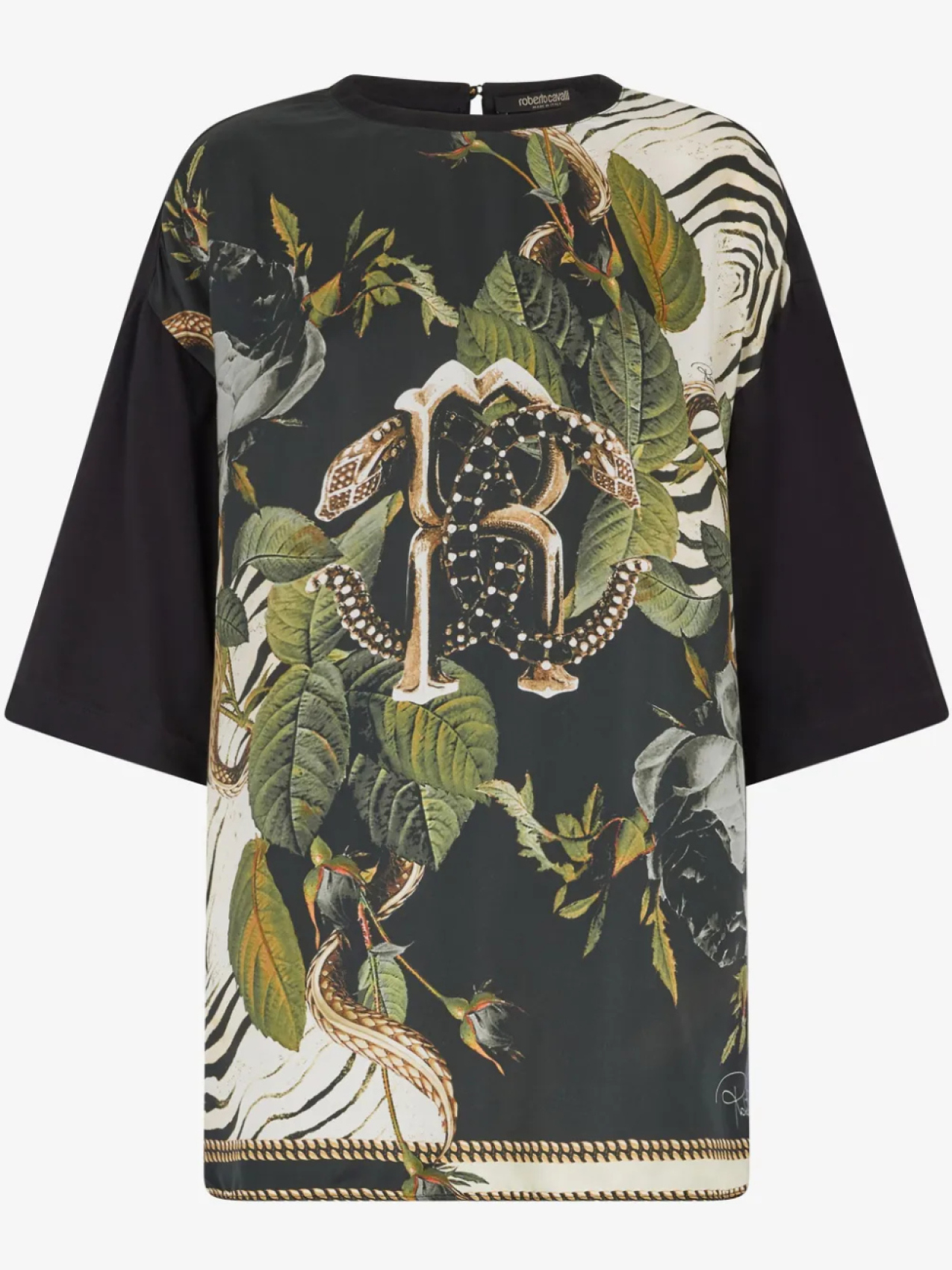 Футболка с цветочным принтом Roberto Cavalli, зеленый
Футболка с цветочным принтом Roberto Cavalli, зеленый