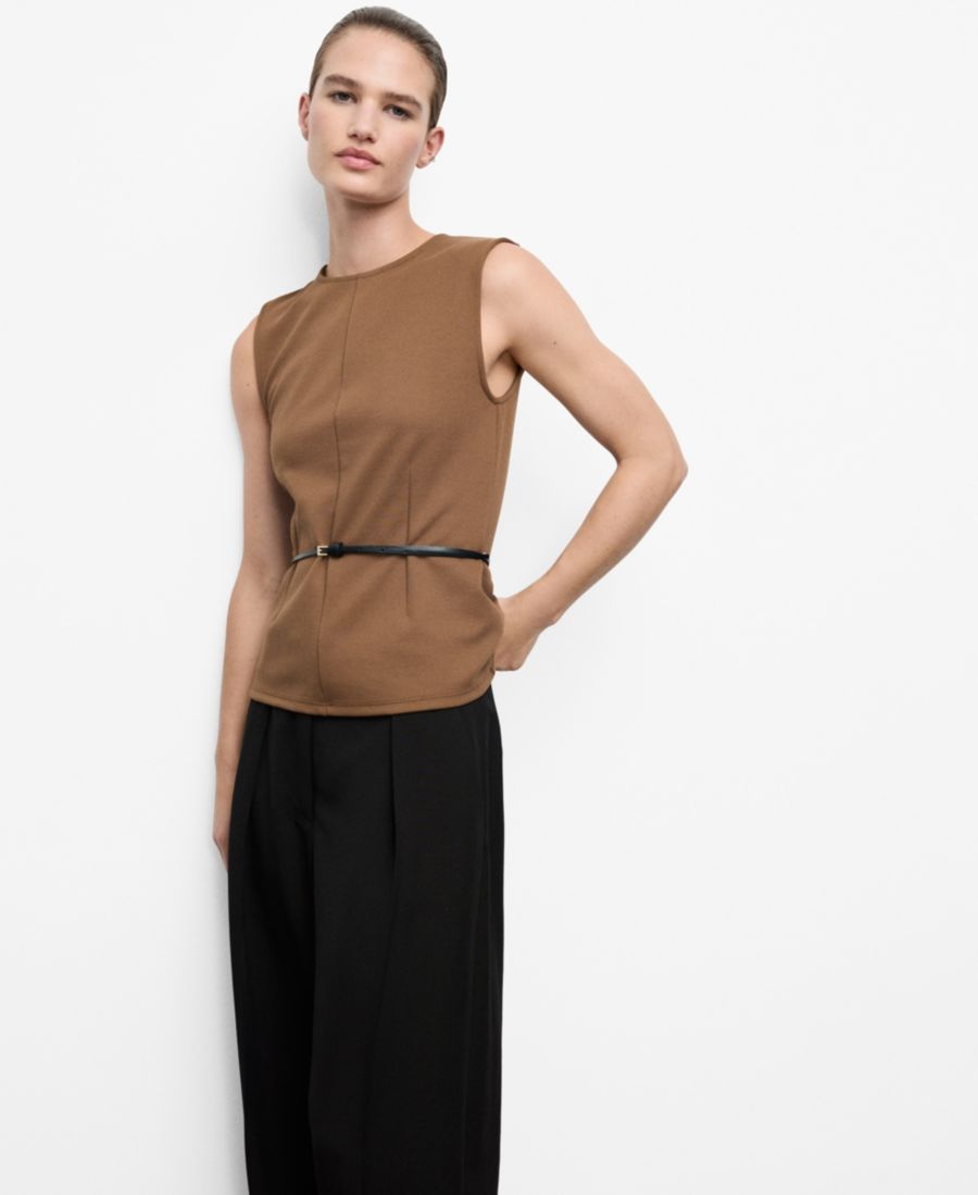 Женский облегающий топ с широкими бретелями MANGO, Medium Brown
Женский облегающий топ с широкими бретелями MANGO, Medium Brown