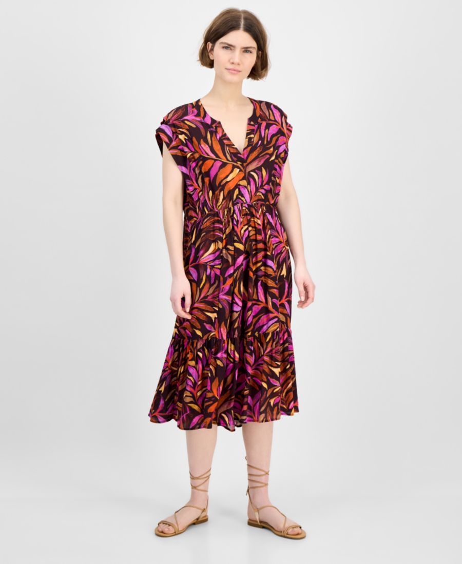 Женское миди-платье с принтом и удлиненными плечами Democracy, Dew Berry
Женское миди-платье с принтом и удлиненными плечами Democracy, Dew Berry