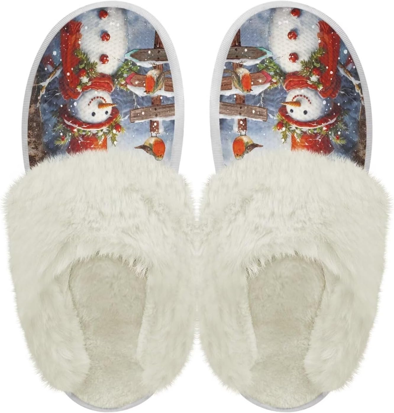 Хлопковые тапочки PJHEQOXE с пушистыми краями, домашние тапочки для дома и улицы, хлопковые тапочки унисекс, Cardinal Snowman
Хлопковые тапочки PJHEQOXE с пушистыми краями, домашние тапочки для дома и улицы, хлопковые тапочки унисекс, Cardinal Snowman