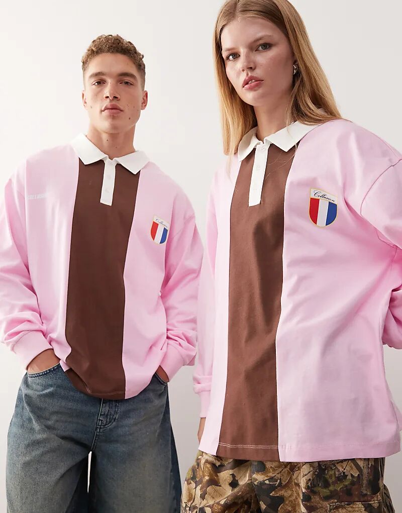 Футболка-поло унисекс розово-коричневого цвета для регби COLLUSION
Футболка-поло унисекс розово-коричневого цвета для регби COLLUSION