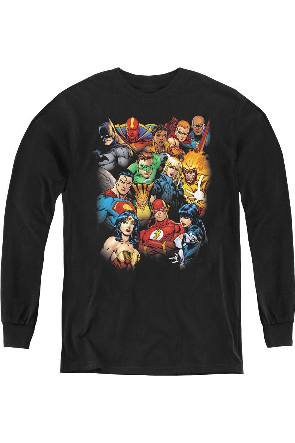 Футболка с длинным рукавом для детей "Лига справедливости Америки: Вся лига в сборе" Gildan, черный
Футболка с длинным рукавом для детей "Лига справедливости Америки: Вся лига в сборе" Gildan, черный