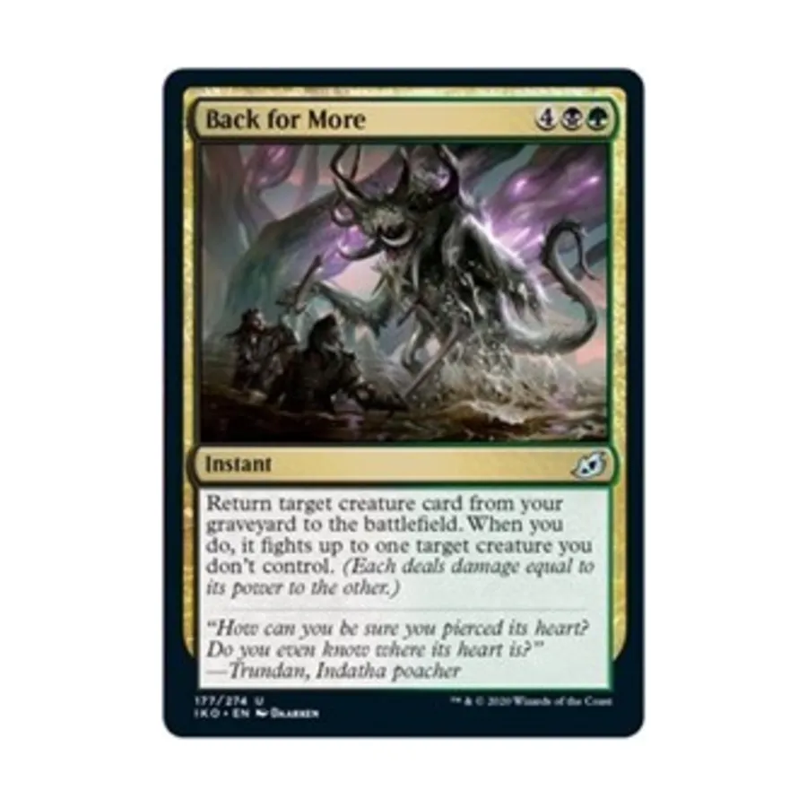 CCG Назад за большим (U), MTG - Ikoria - Lair of Behemoths
CCG Назад за большим (U), MTG - Ikoria - Lair of Behemoths