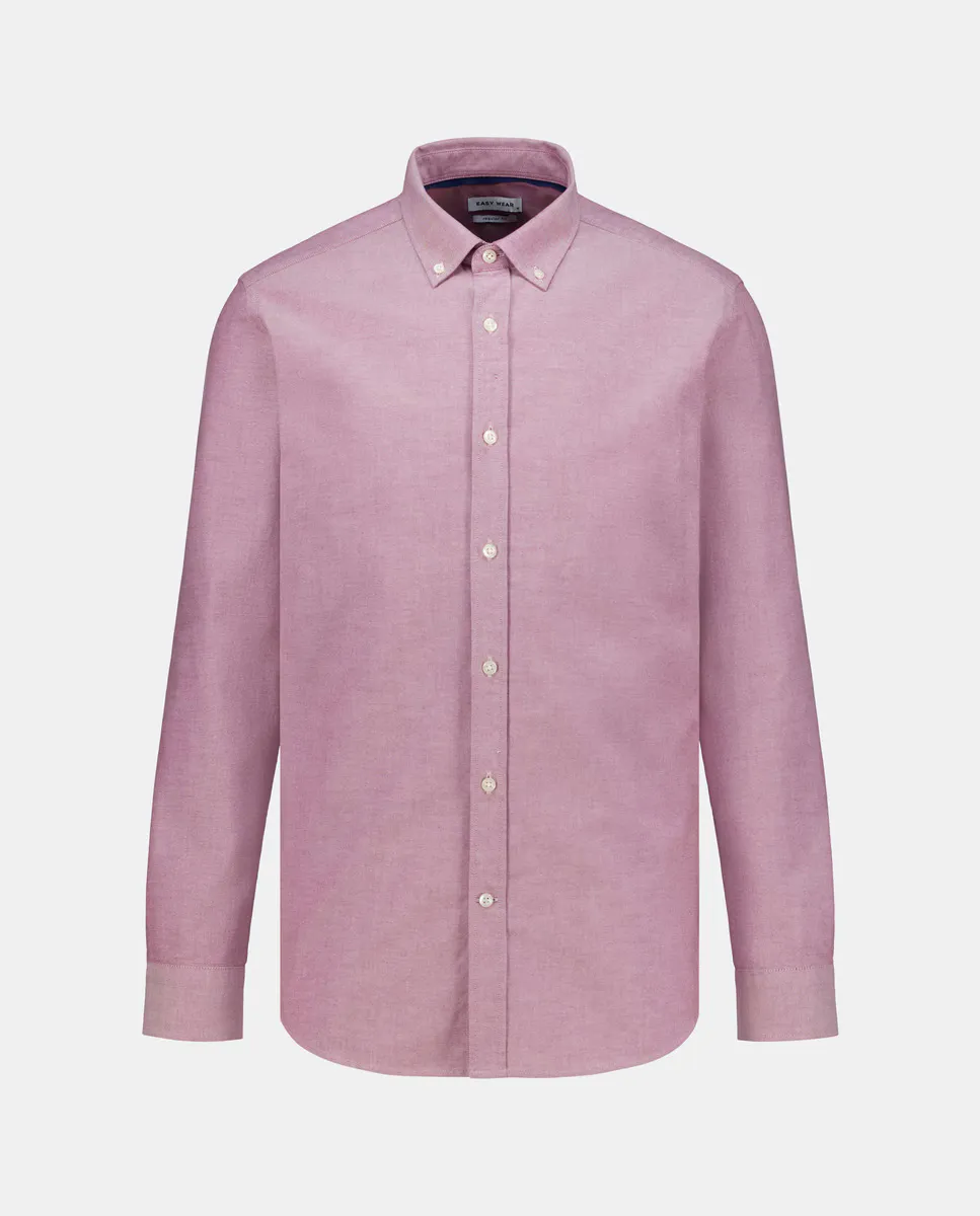 Мужская однотонная рубашка оксфорд с длинными рукавами Easy Wear, розовый
Мужская однотонная рубашка оксфорд с длинными рукавами Easy Wear, розовый