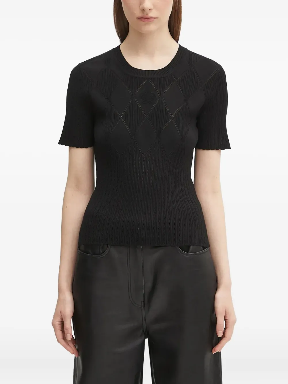 Топ в рубчик с узором Kenzo, черный
Топ в рубчик с узором Kenzo, черный