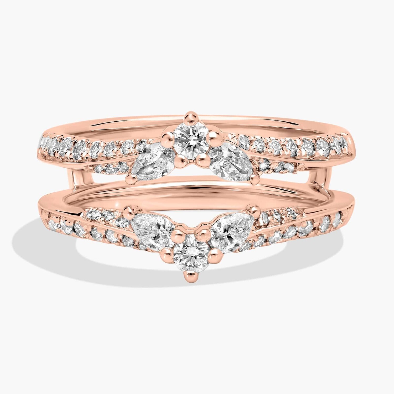 Кольцо с бриллиантовой вставкой в виде крылатого ролловера из розового золота 14 карат (5/8 карата, двойной огранки) Blue Nile
Кольцо с бриллиантовой вставкой в виде крылатого ролловера из розового золота 14 карат (5/8 карата, двойной огранки) Blue Nile