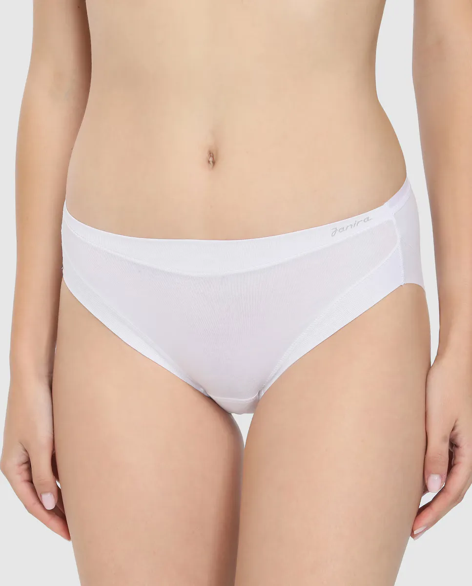 Белые классические трусики с хлопковой лентой Janira, белый
Белые классические трусики с хлопковой лентой Janira, белый