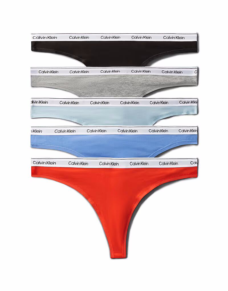 Стринги Calvin Klein Modern Cotton, 5 пар в черном/сером/синем/красном цвете
Стринги Calvin Klein Modern Cotton, 5 пар в черном/сером/синем/красном цвете