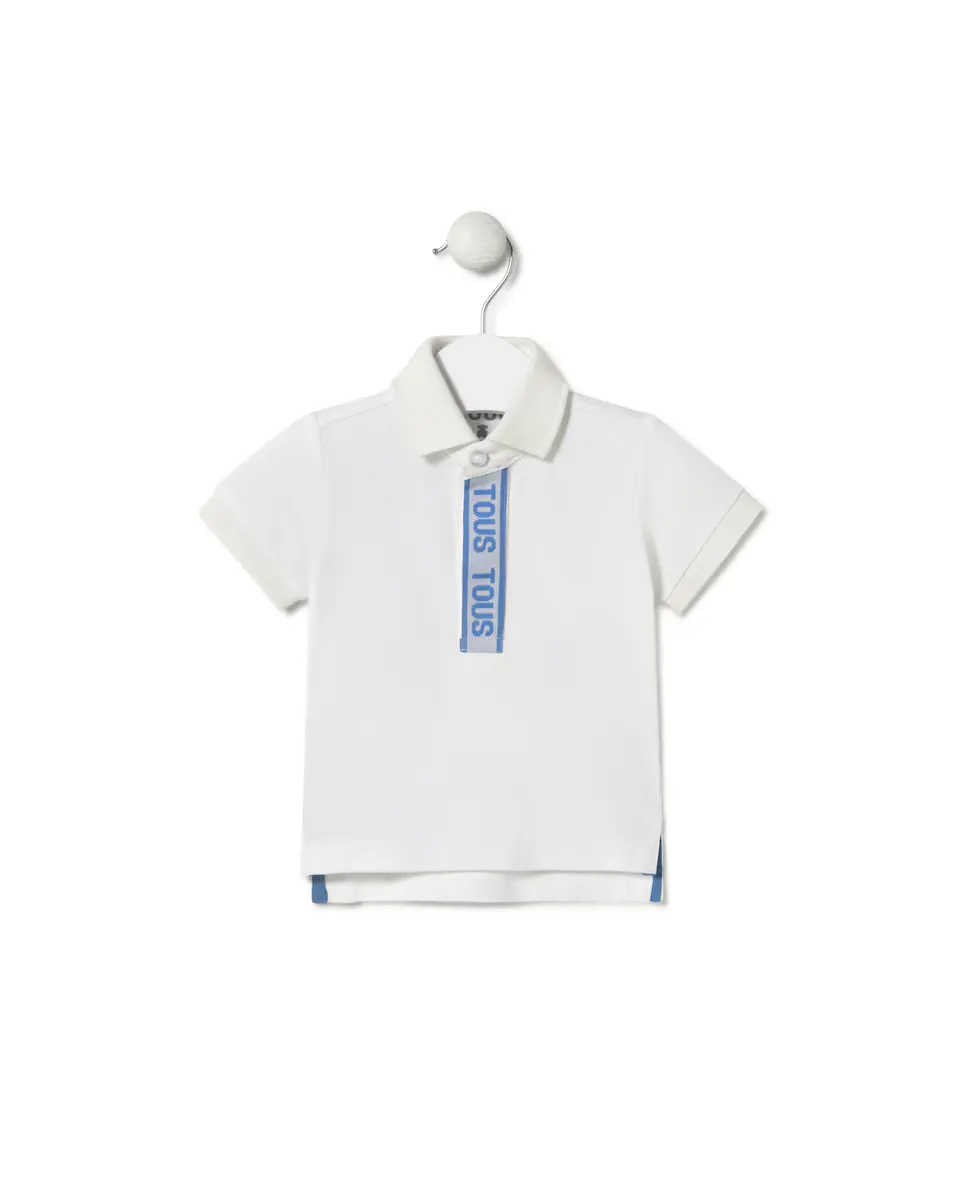 Поло из пике-хлопка с логотипом на планке Tous, белый
Поло из пике-хлопка с логотипом на планке Tous, белый