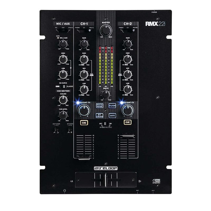 Микшер Reloop RMX-22i 2-Channel MIDI Mixer 
Микшер Reloop RMX-22i 2-Channel MIDI Mixer