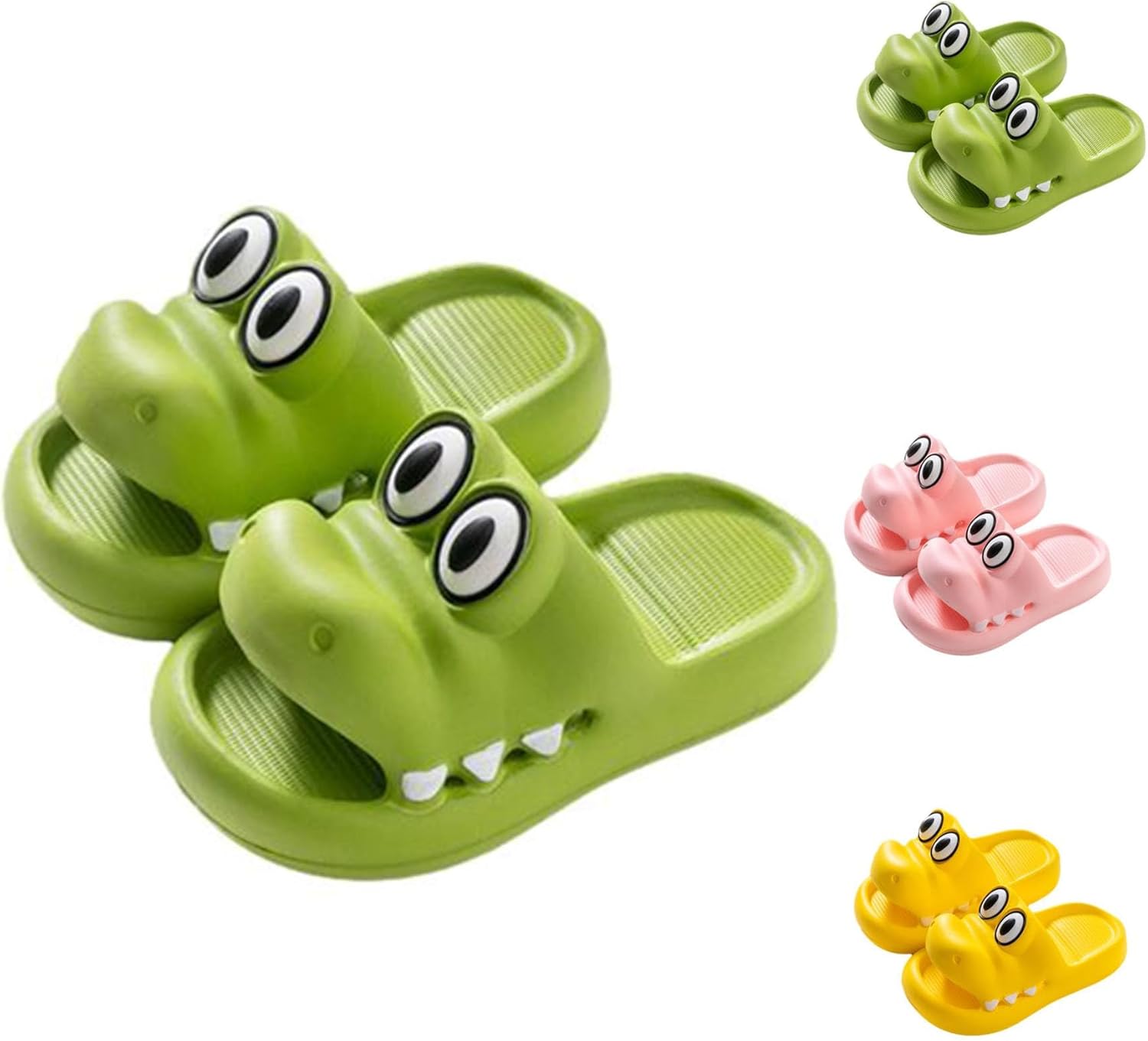 Милые крокодиловые слайды для женщин и мужчин, летние пляжные сандалии с открытым носком, с толстой подошвой, для дома, для душа, противоскользящие, для улицы и дома, детские тапочки (размер 6.5-7.5 (240 мм), зеленый) Znel
Милые крокодиловые слайды для женщин и мужчин, летние пляжные сандалии с открытым носком, с толстой подошвой, для дома, для душа, противоскользящие, для улицы и дома, детские тапочки (размер 6.5-7.5 (240 мм), зеленый) Znel