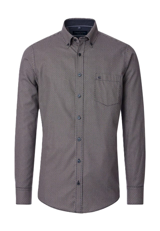 Повседневная рубашка удобного кроя с длинными рукавами и воротником на пуговицах Casamoda, коричневый
Повседневная рубашка удобного кроя с длинными рукавами и воротником на пуговицах Casamoda, коричневый