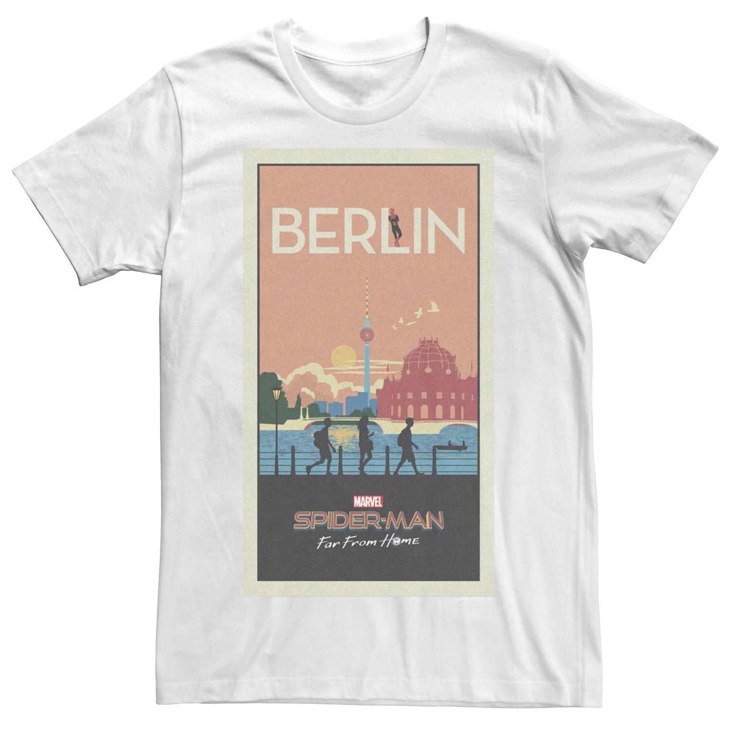 Мужская футболка с изображением Человека-паука Marvel вдали от дома, Берлин, абстрактный постер фильма Licensed Character
Мужская футболка с изображением Человека-паука Marvel вдали от дома, Берлин, абстрактный постер фильма Licensed Character