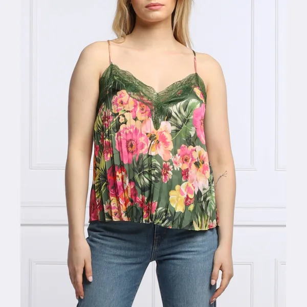 Топ стандартного кроя Liu Jo, зеленый 
Топ стандартного кроя Liu Jo, зеленый