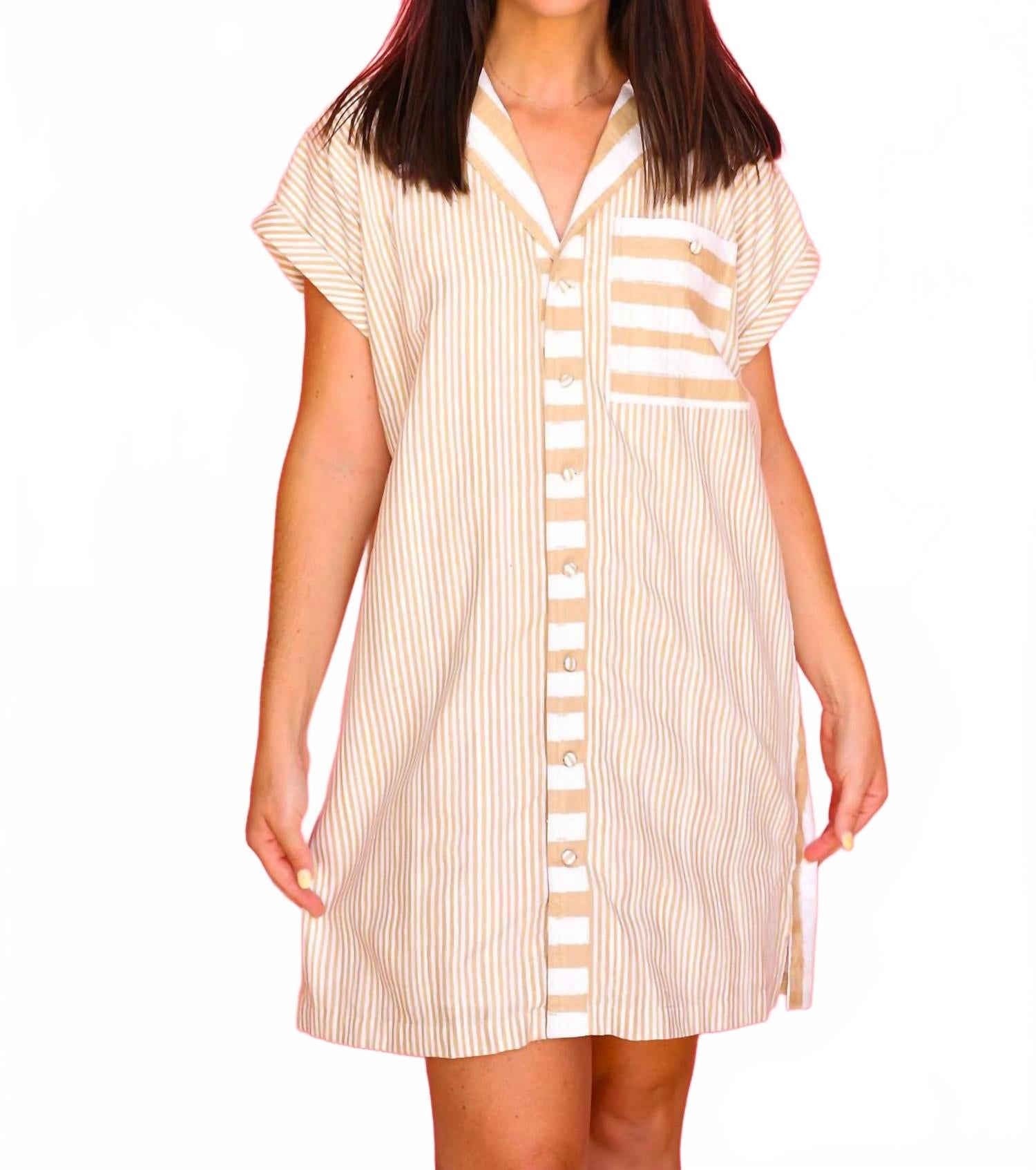 Луна Платье в полоску песочного цвета Emily McCarthy, Sand
Луна Платье в полоску песочного цвета Emily McCarthy, Sand