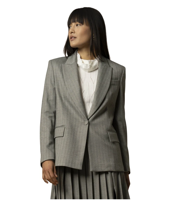 Стильный полосатый пиджак Kocca, серый
Стильный полосатый пиджак Kocca, серый