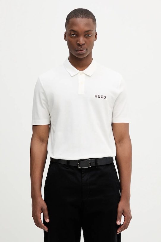 Хлопковая рубашка поло dirlmere HUGO, бежевый
Хлопковая рубашка поло dirlmere HUGO, бежевый