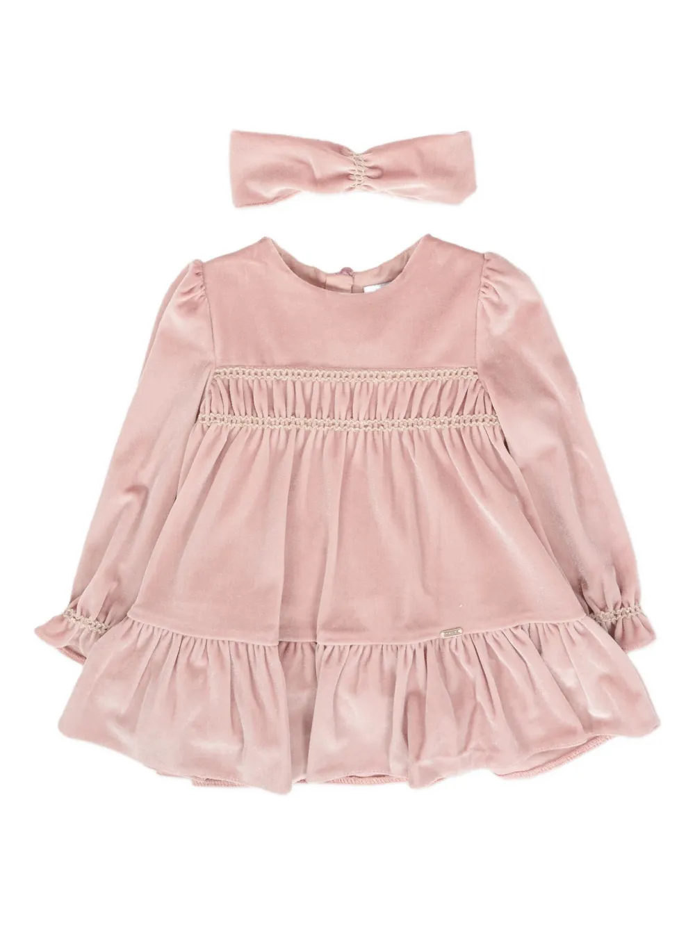 Бархатное платье с оборками Mayoral, розовый
Бархатное платье с оборками Mayoral, розовый