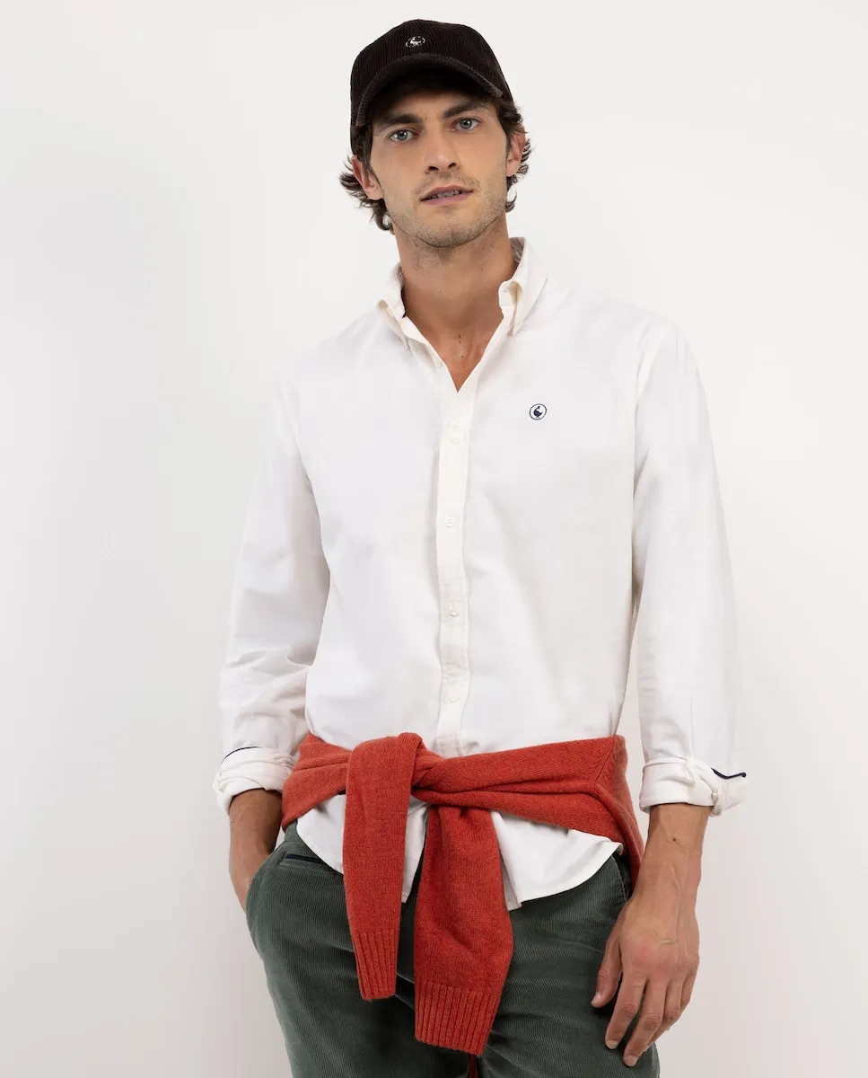 Мужская рубашка из однотонного вельвета El Ganso, белый
Мужская рубашка из однотонного вельвета El Ganso, белый