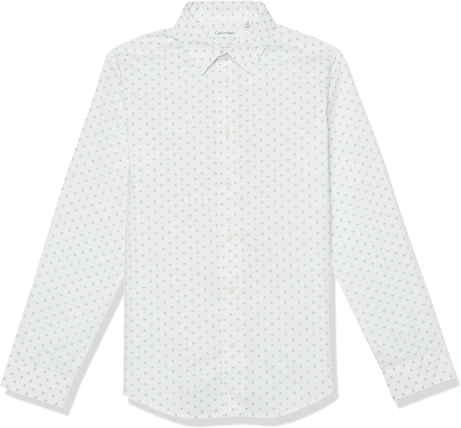 Рубашка Calvin Klein для мальчиков с длинными рукавами, узором, застежкой на пуговицы, манжетами и подолом, Jetstream
Рубашка Calvin Klein для мальчиков с длинными рукавами, узором, застежкой на пуговицы, манжетами и подолом, Jetstream