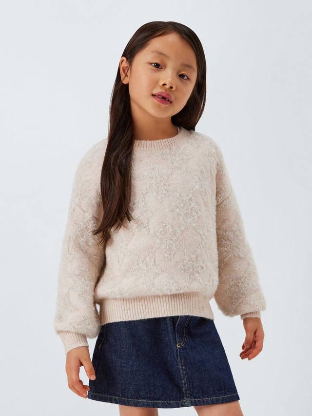 Детский свитер с пышными рукавами в снежинку John Lewis, Crfeam, Silver
Детский свитер с пышными рукавами в снежинку John Lewis, Crfeam, Silver