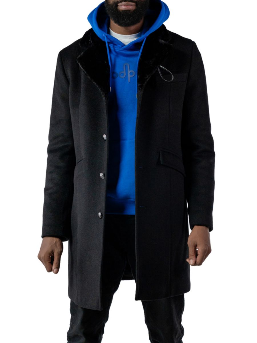 Пальто из смеси шерсти с отделкой из искусственного меха Woodpecker, черный
Пальто из смеси шерсти с отделкой из искусственного меха Woodpecker, черный