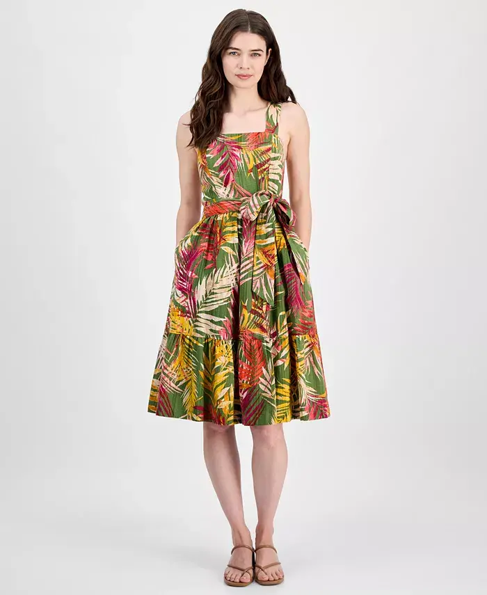 Женское платье из шифона с принтом, силуэт "фит-энд-флэр" Anne Klein, зеленый
Женское платье из шифона с принтом, силуэт "фит-энд-флэр" Anne Klein, зеленый